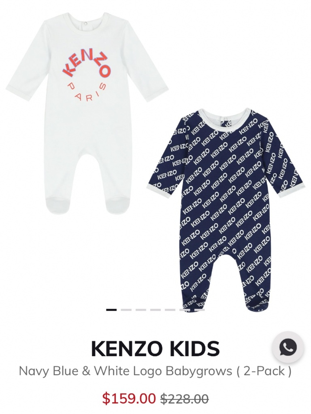 Brand new with tags and gift box Kenzo babygrow 2 set